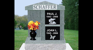 Granite Companion Cremation Monument - View Cremation Memorials